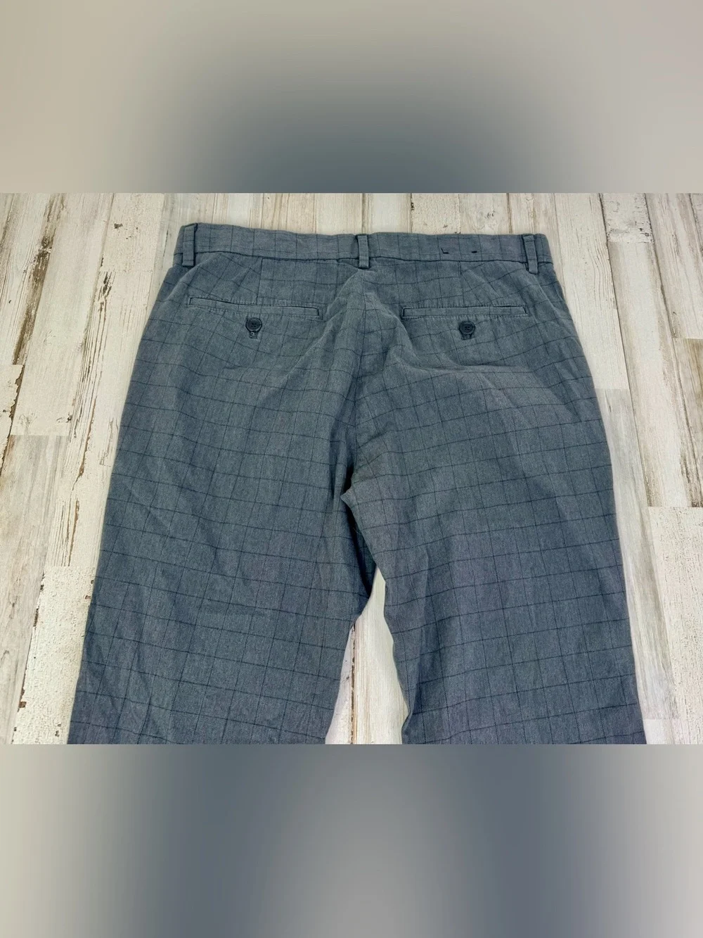 Banana Republic Dress Pants Men's 32x28 Blue Cotton Blend Slim Fit